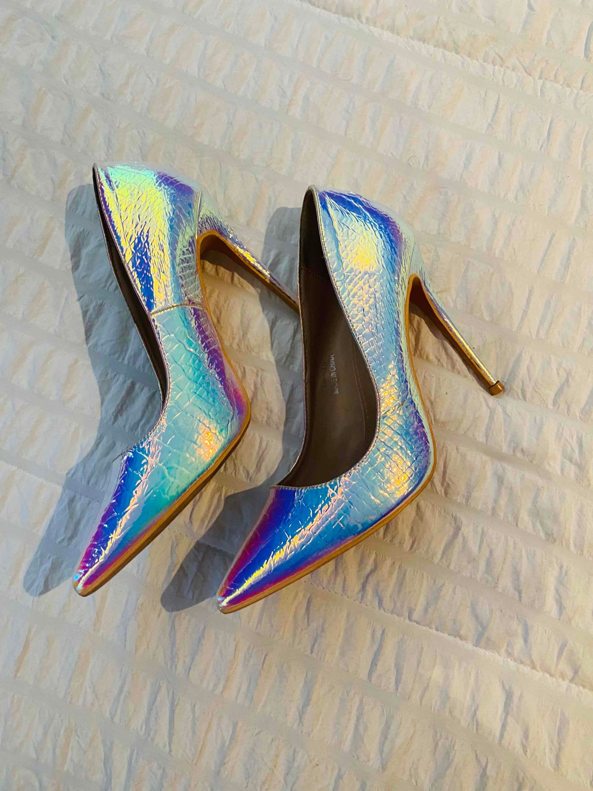 Holographic Shoes High Heels | Holographic Black High Heels - Women  Platform Pumps - Aliexpress