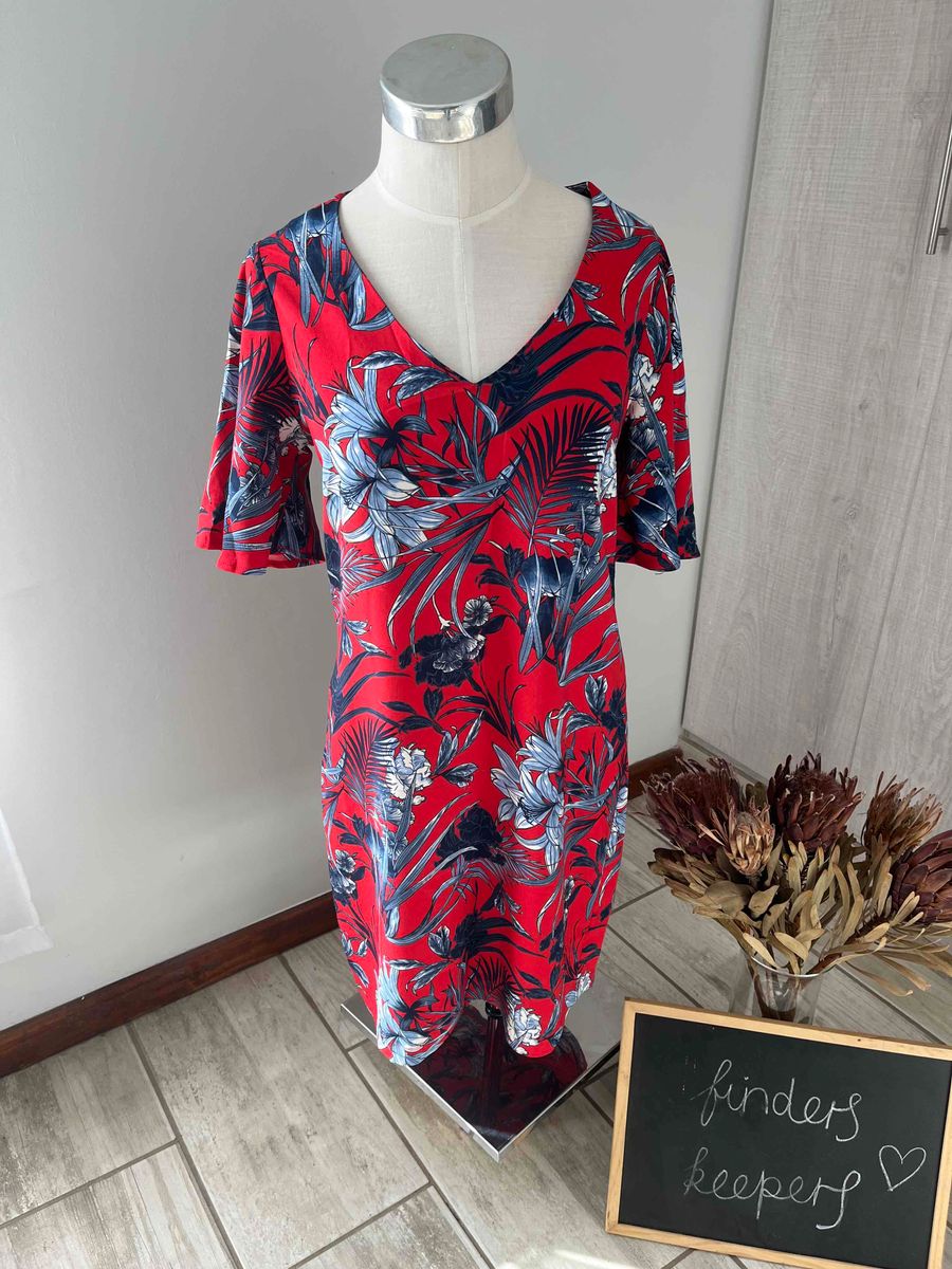 Women Foschini red floral dress Sundress Yaga SA