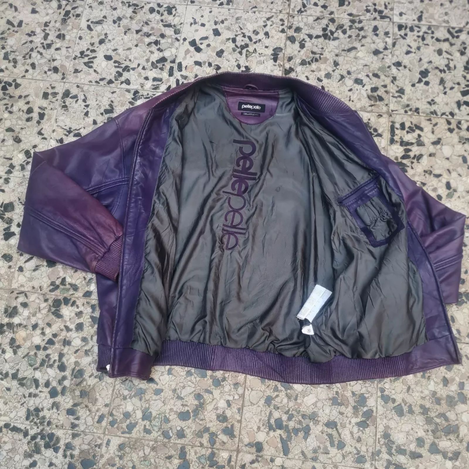 Men | Rare Pelle pelle vintage purple leather | YAGA