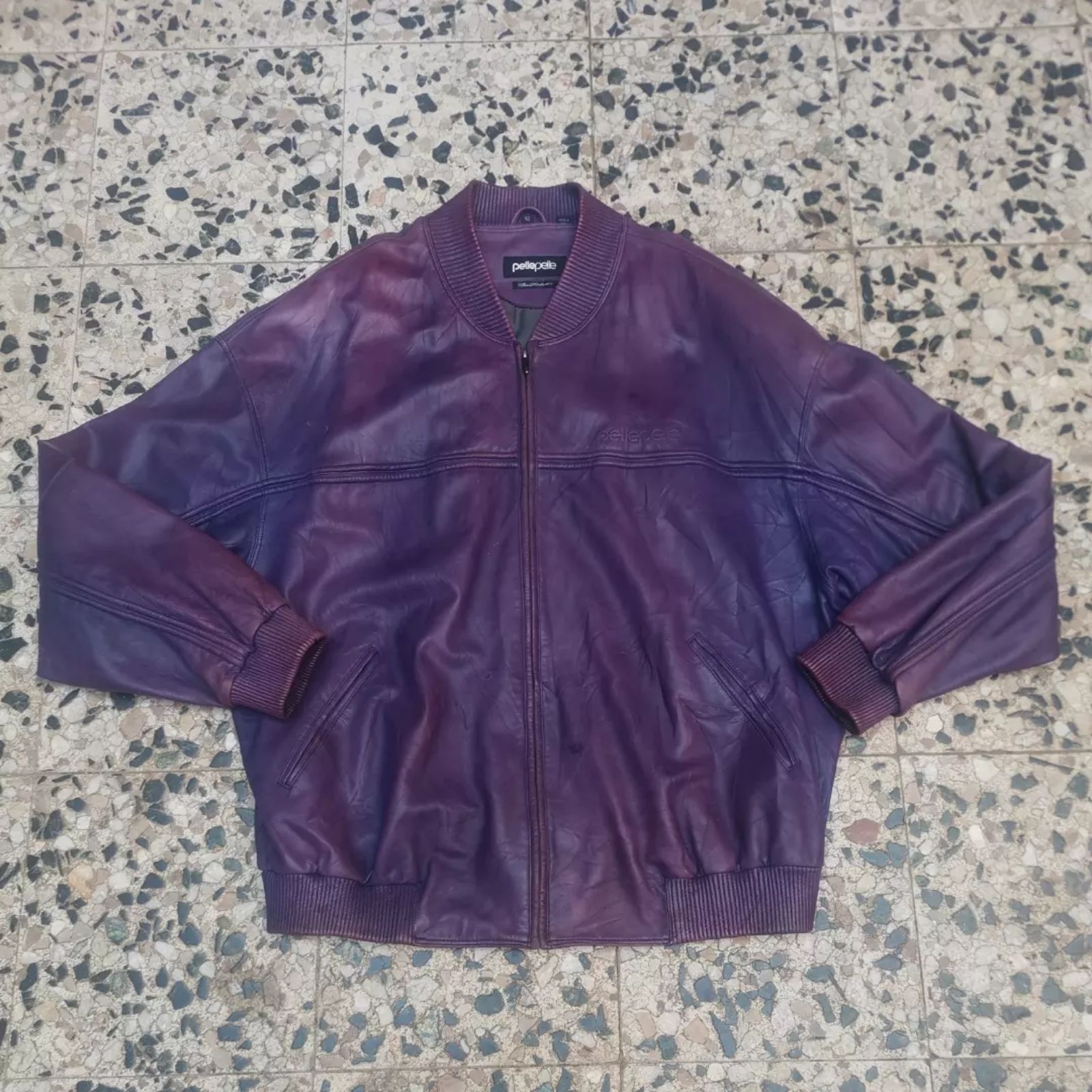 Men | Rare Pelle pelle vintage purple leather | YAGA