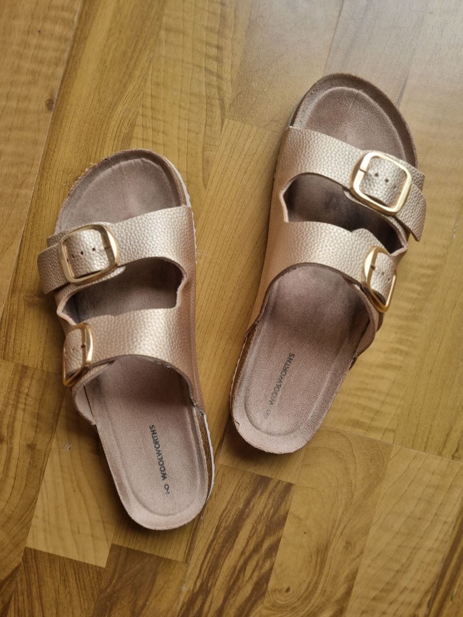 Women Woolworths size rose gold birkenstock YAGA