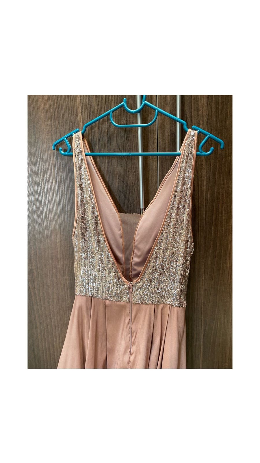slim fit dress slacks Rose Gold Sequin Maxi Dress – STYLE US