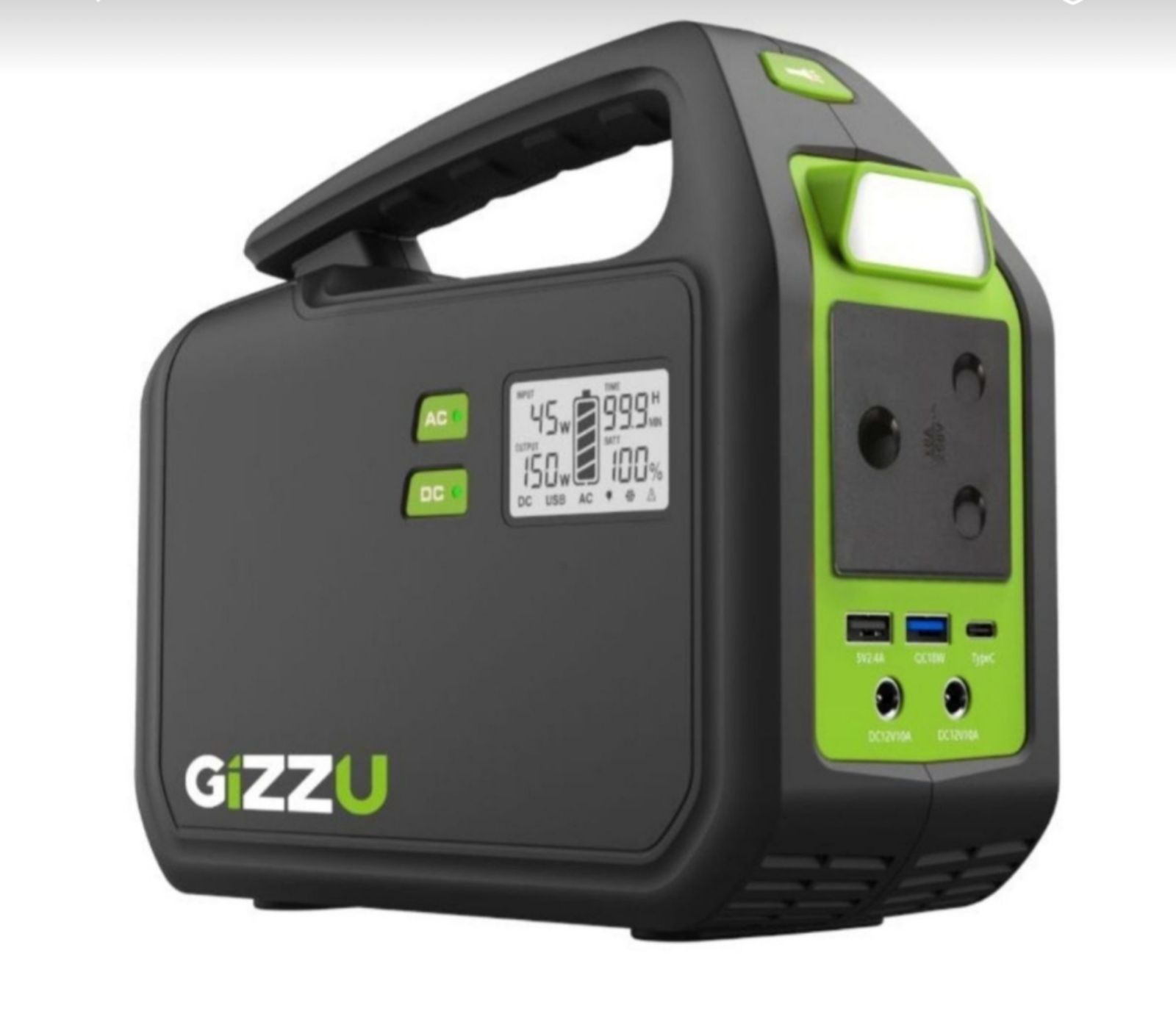 Gizzu 150W 155Wh Portable Power Station 1 x 3 Prong SA Plug Point