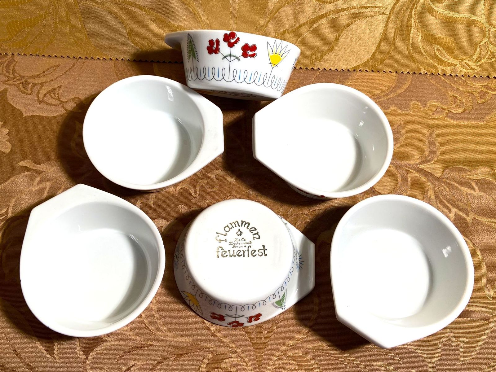 Tirschenreuth Bavarian porcelain ramekins
