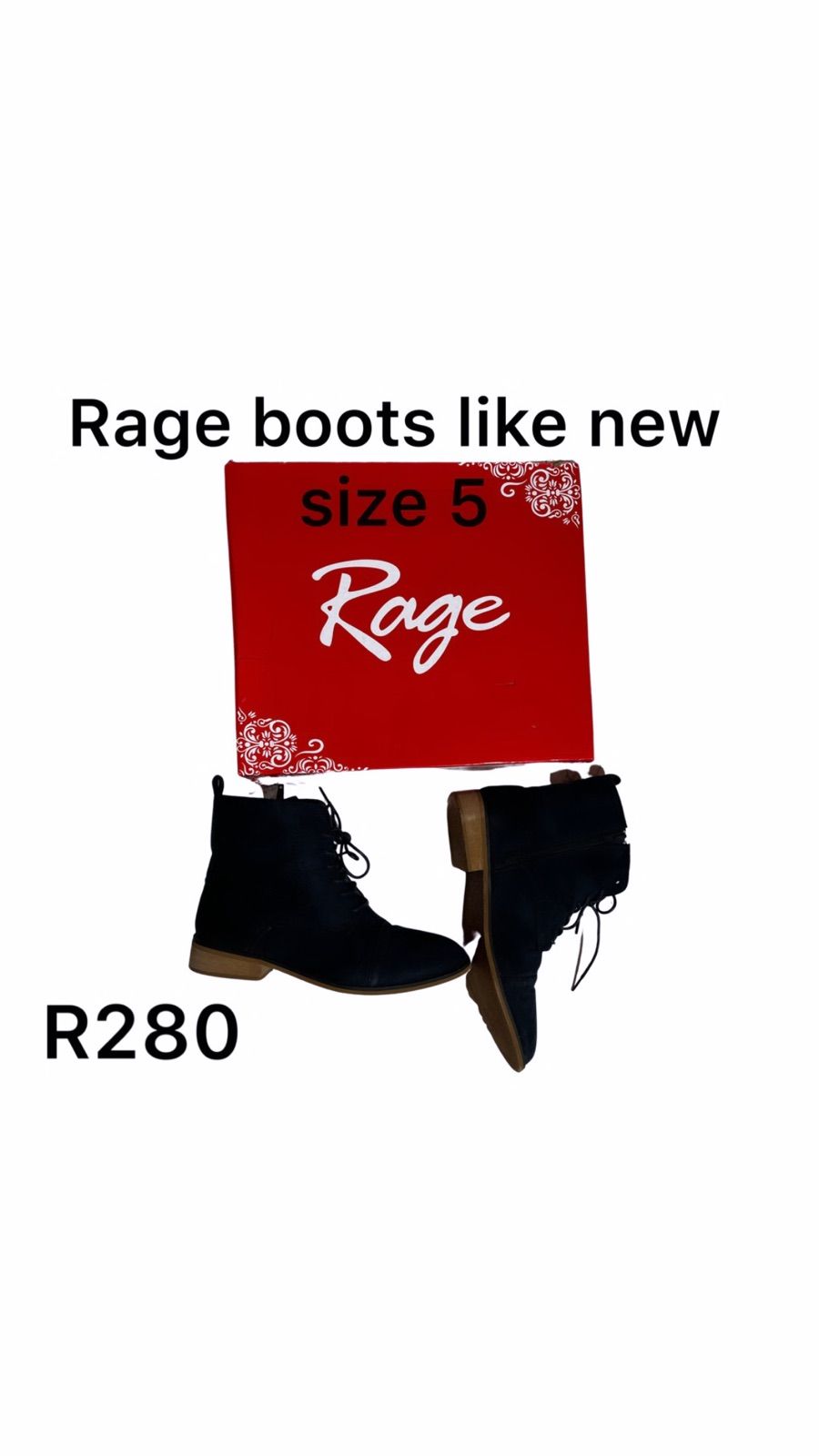 Rage boots store