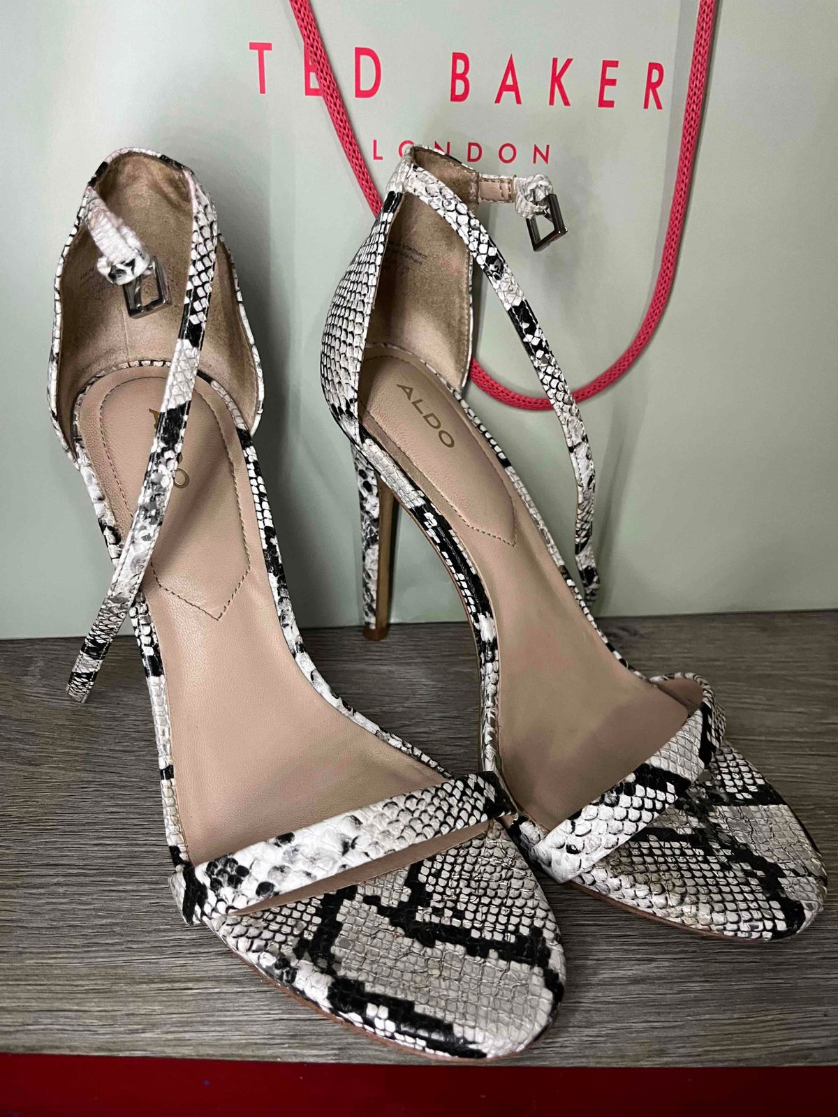 Aldo snake print outlet heels