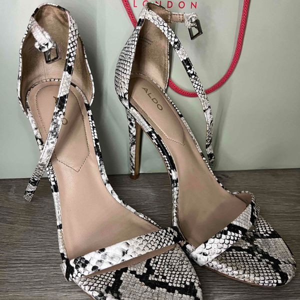 Aldo snake print heels clearance