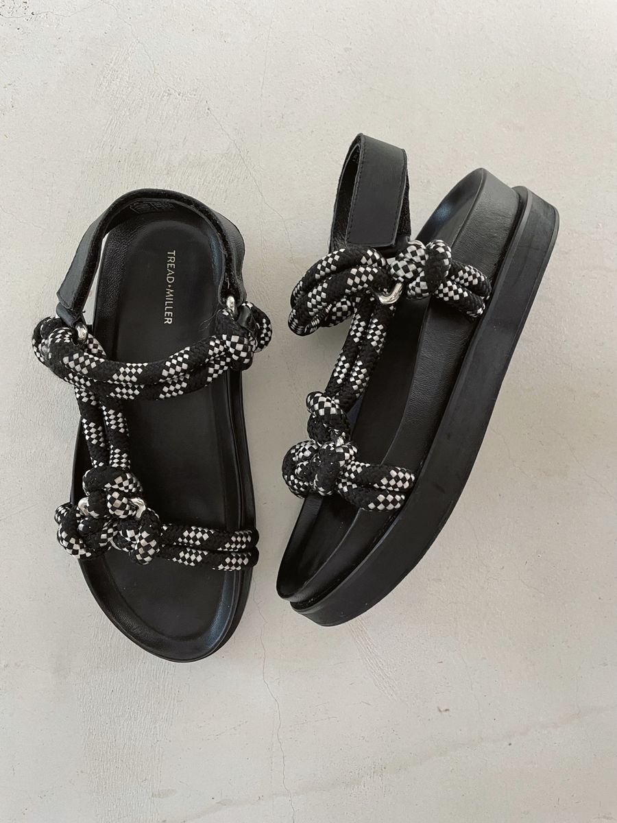 Women Tread miller platform sandals Leathe YAGA1