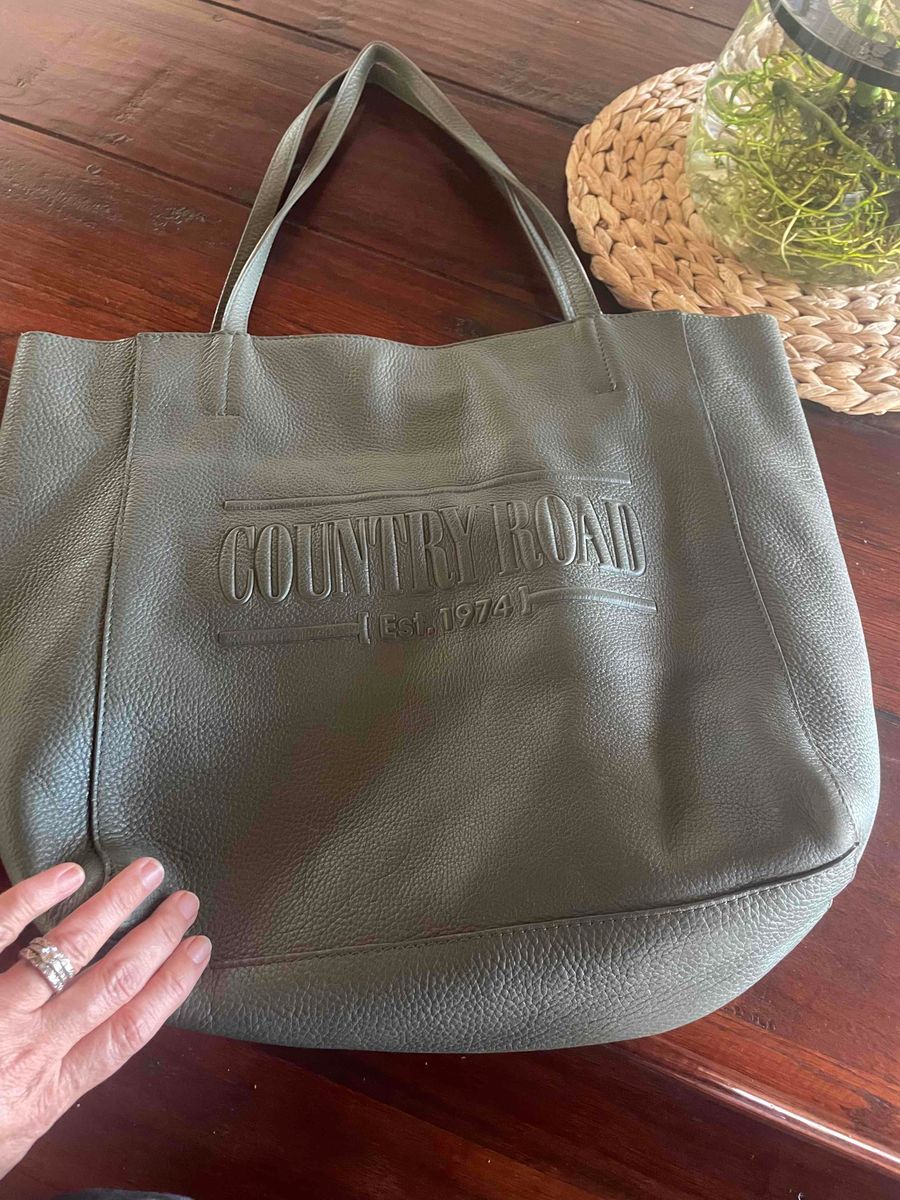 Country road discount heritage leather shopper