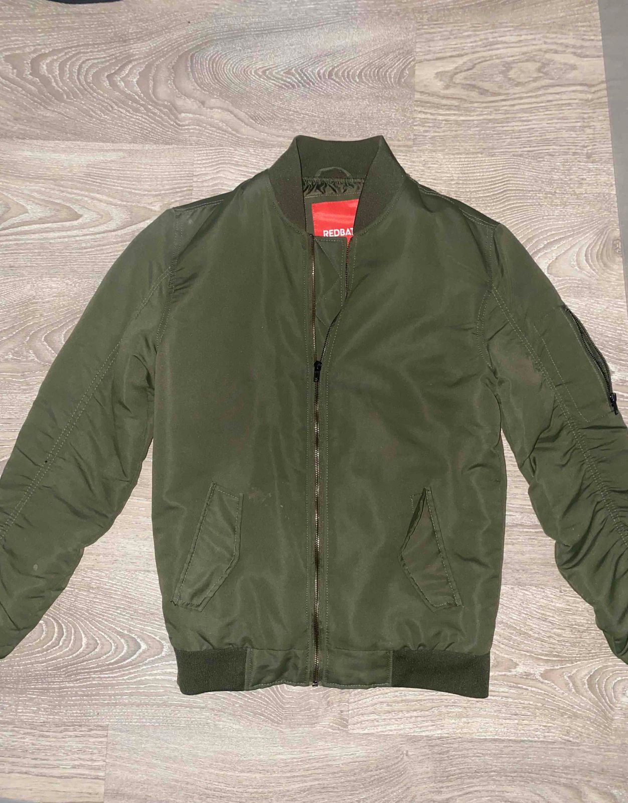 Men Deep green REDBAT bomber jacket worn o Yaga SA