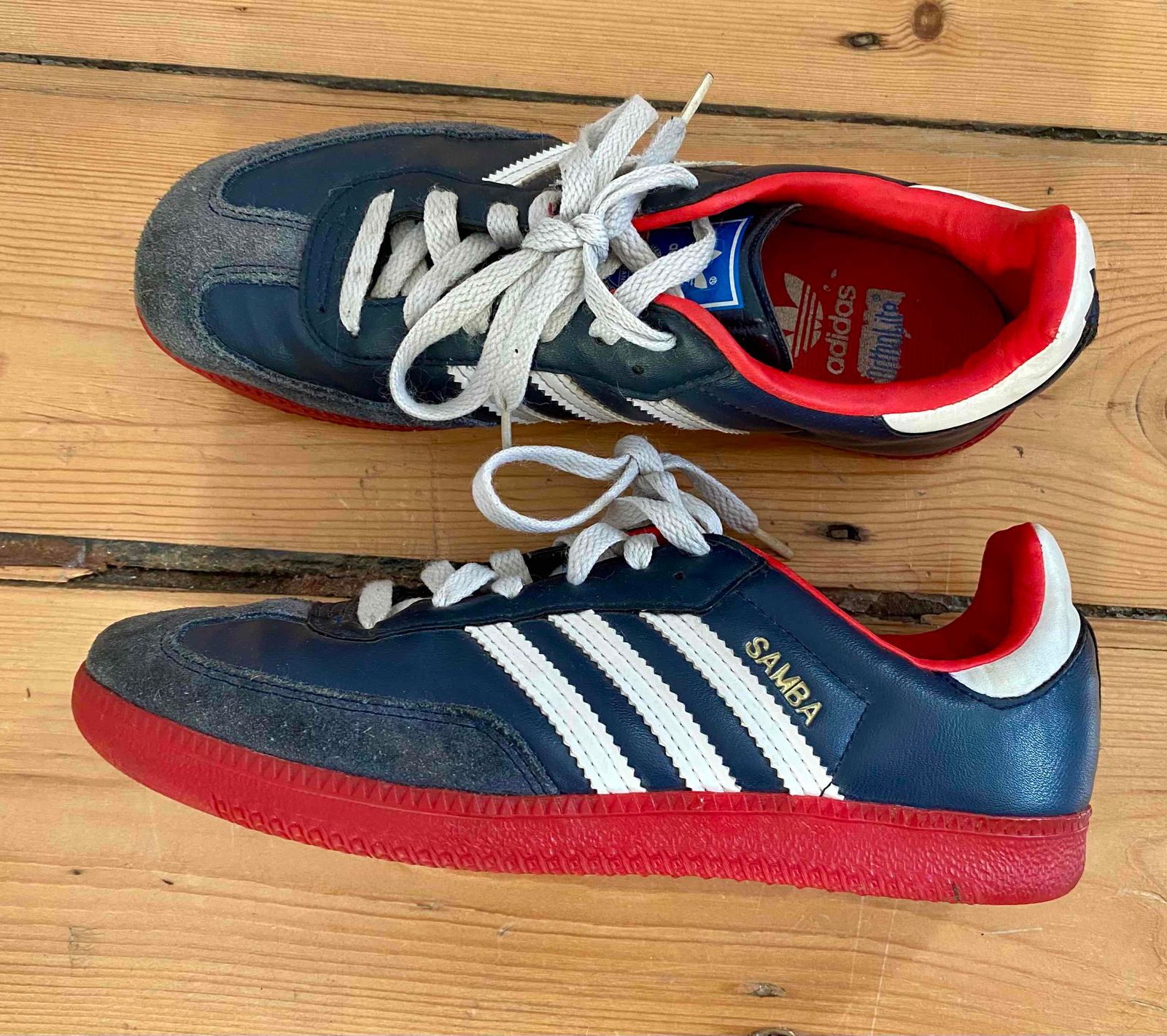 Adidas samba cheap hemp blue