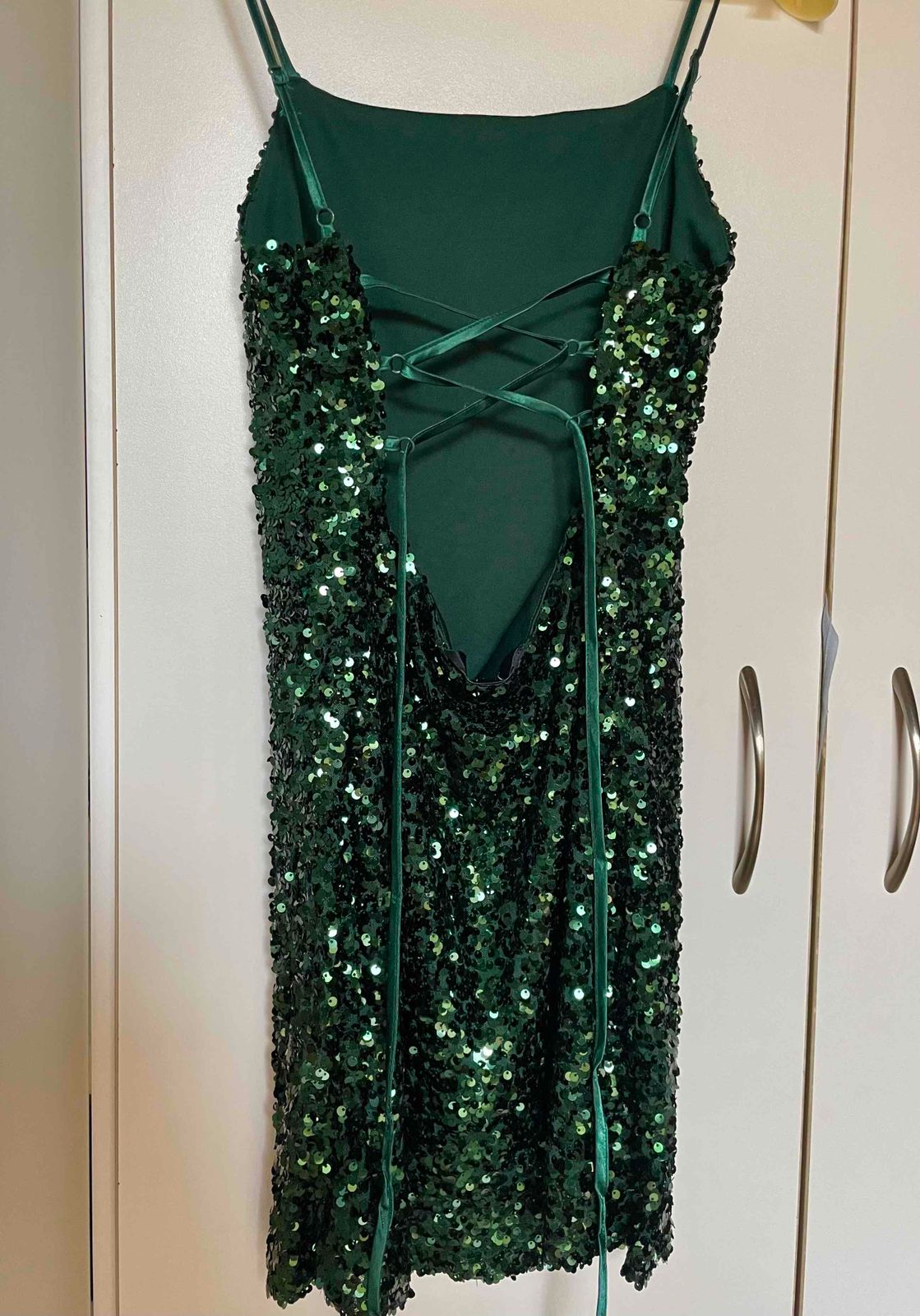 green emerald velvet dress TFG Foschini Dress  WISI-Oi