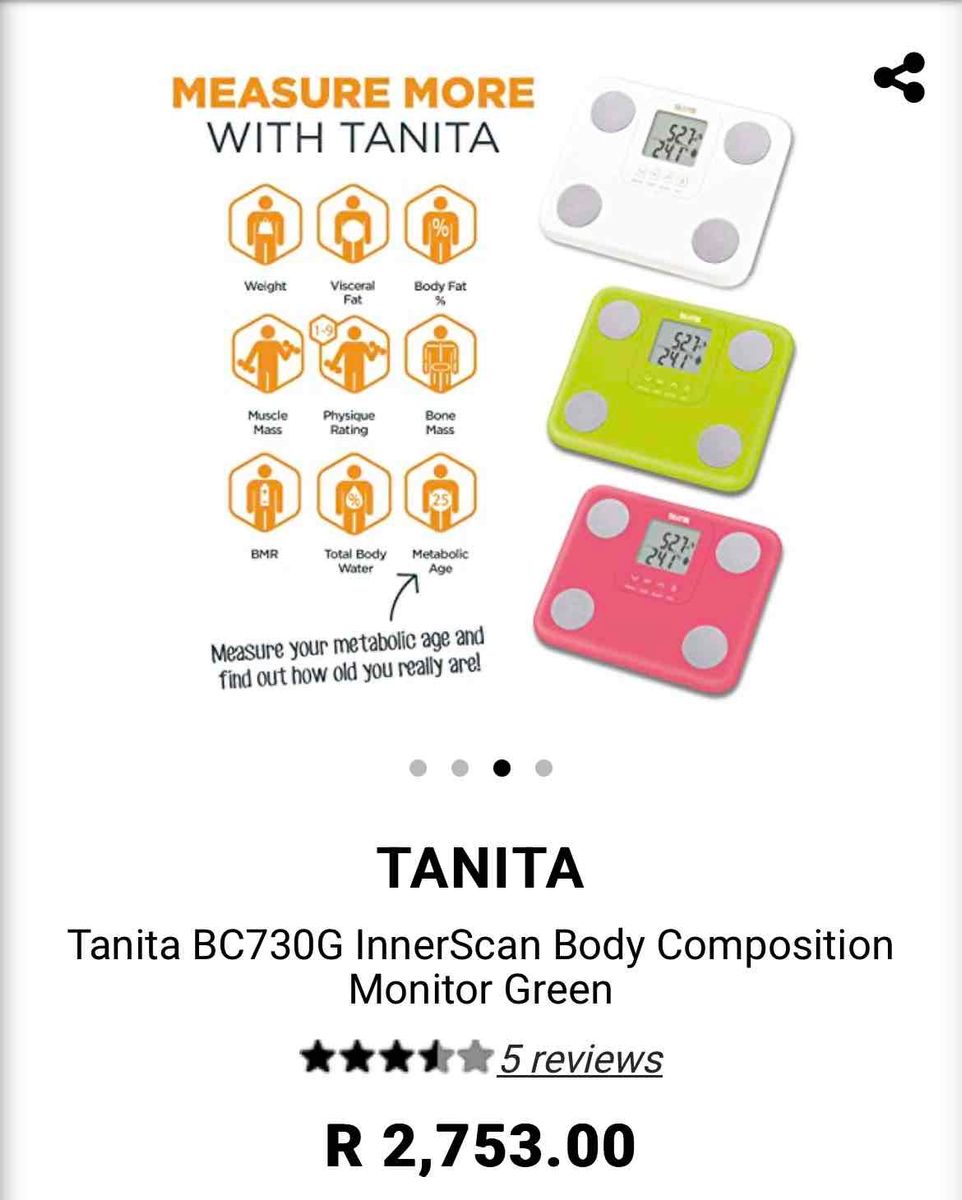 Tanita BC730G InnerScan Body Composition Monitor Green