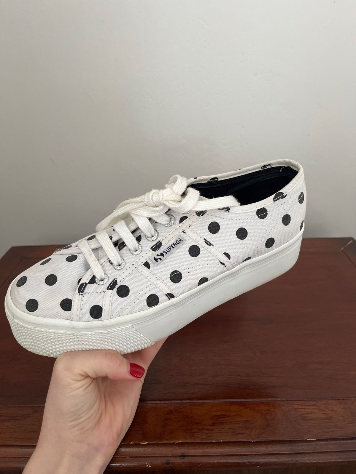 Superga polka fashion dot sneakers