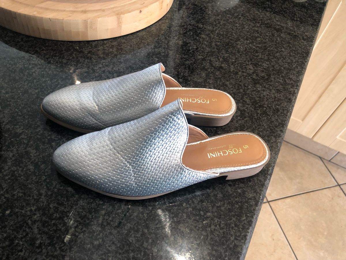 Women Foschini silver mules. Great condition Yaga SA