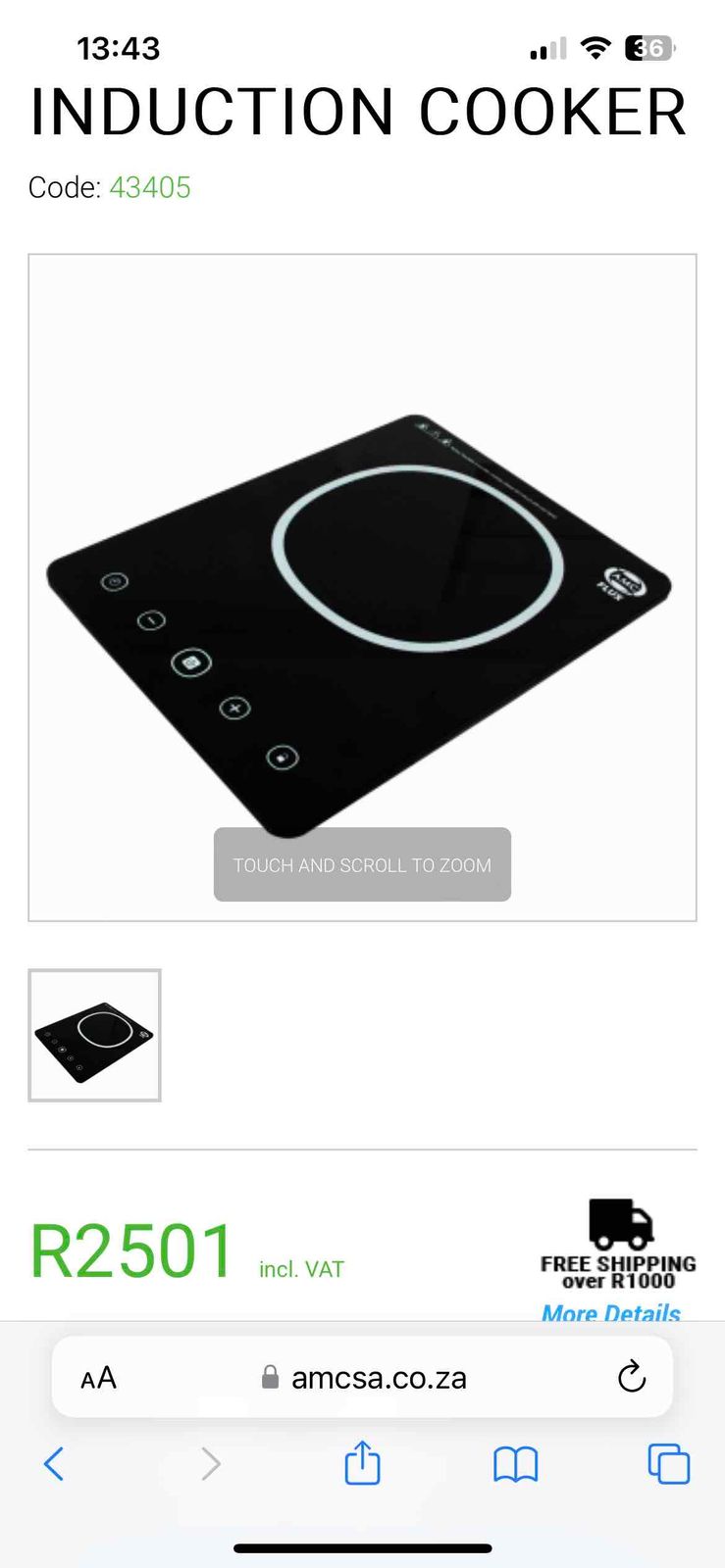 Flux induction online cooker