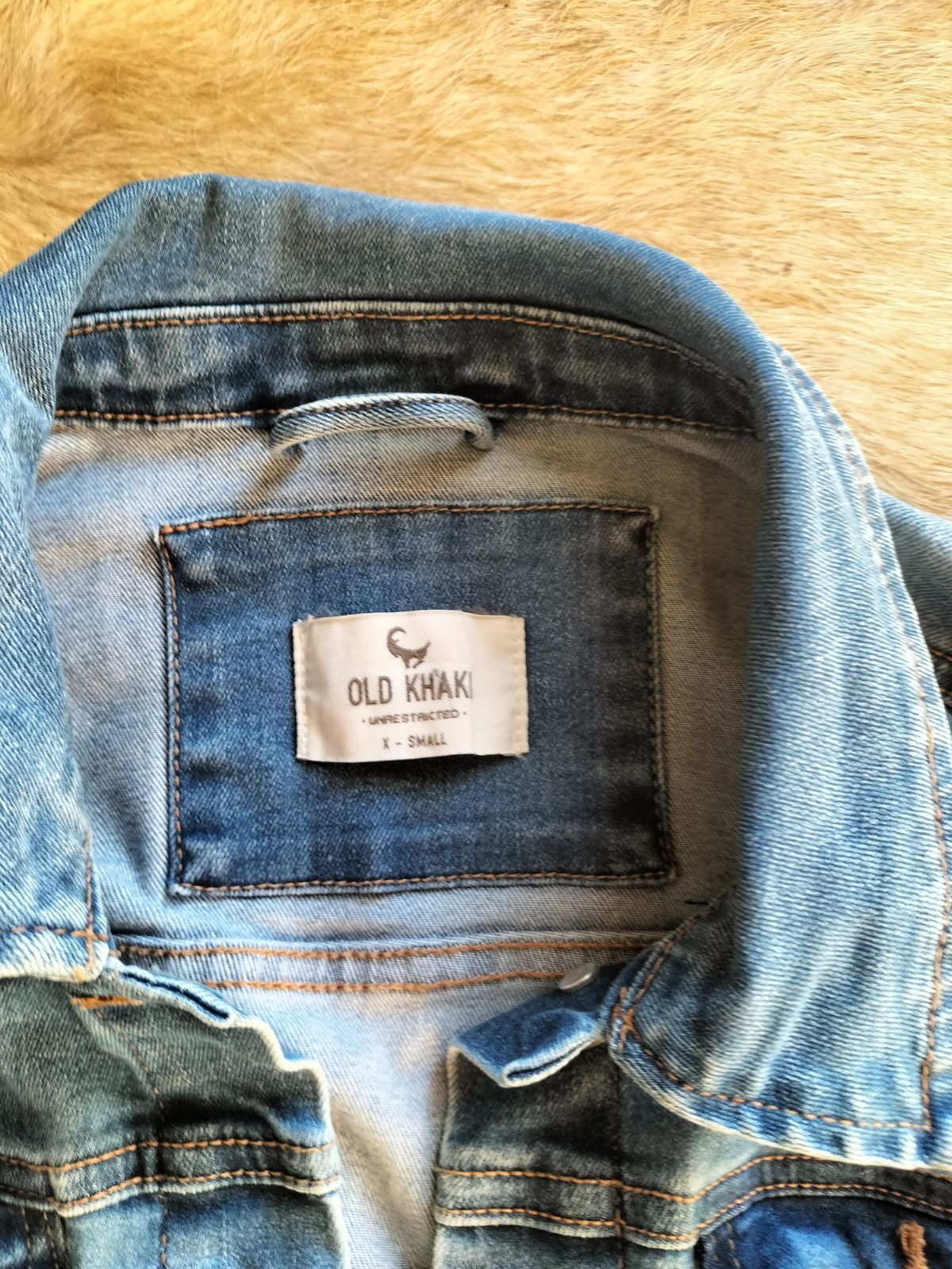 Old khaki best sale denim jacket