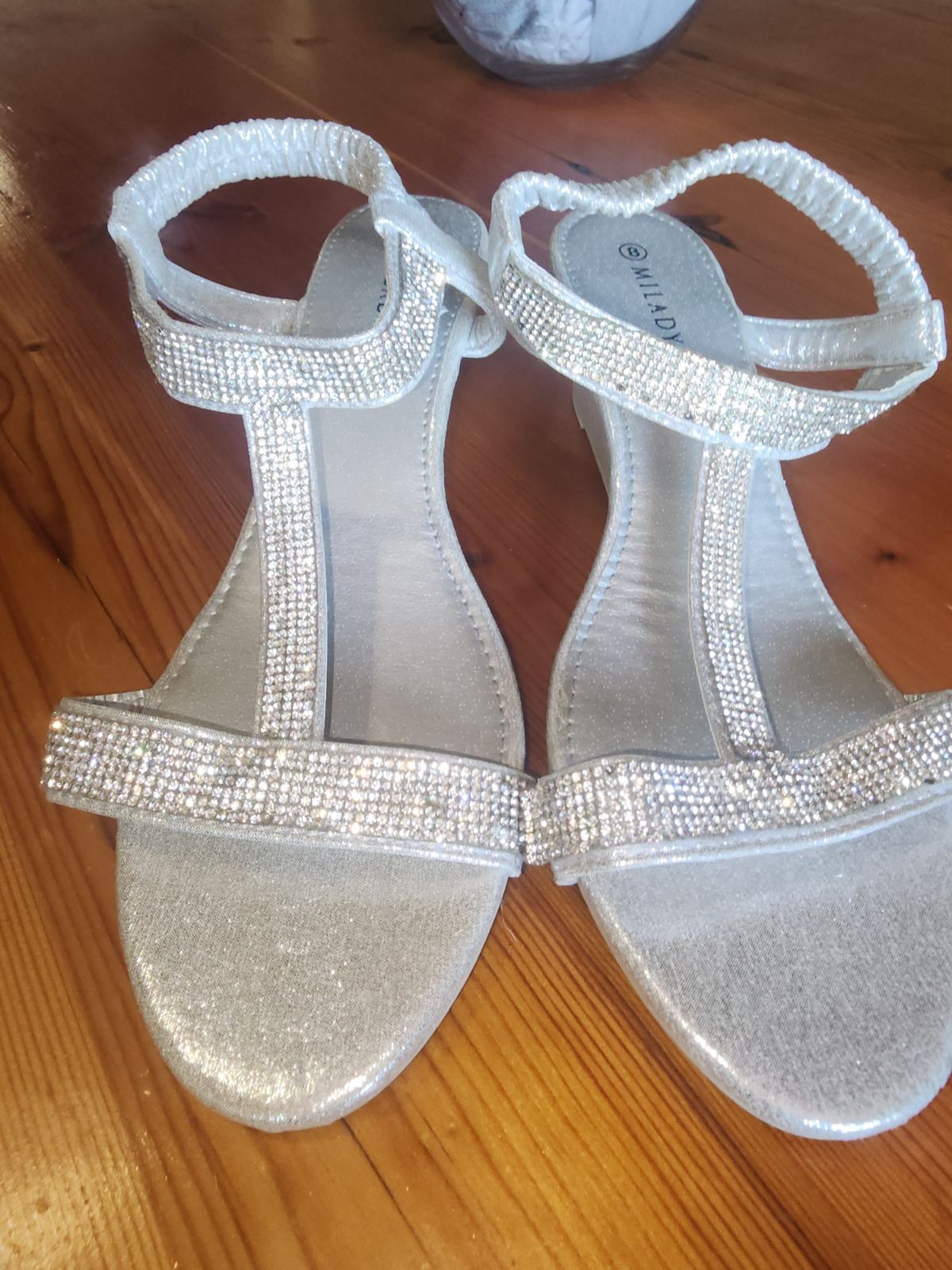 Heel Miladys Shoes MyRunway Shop MILADYS Black Open-Toe Low Heel