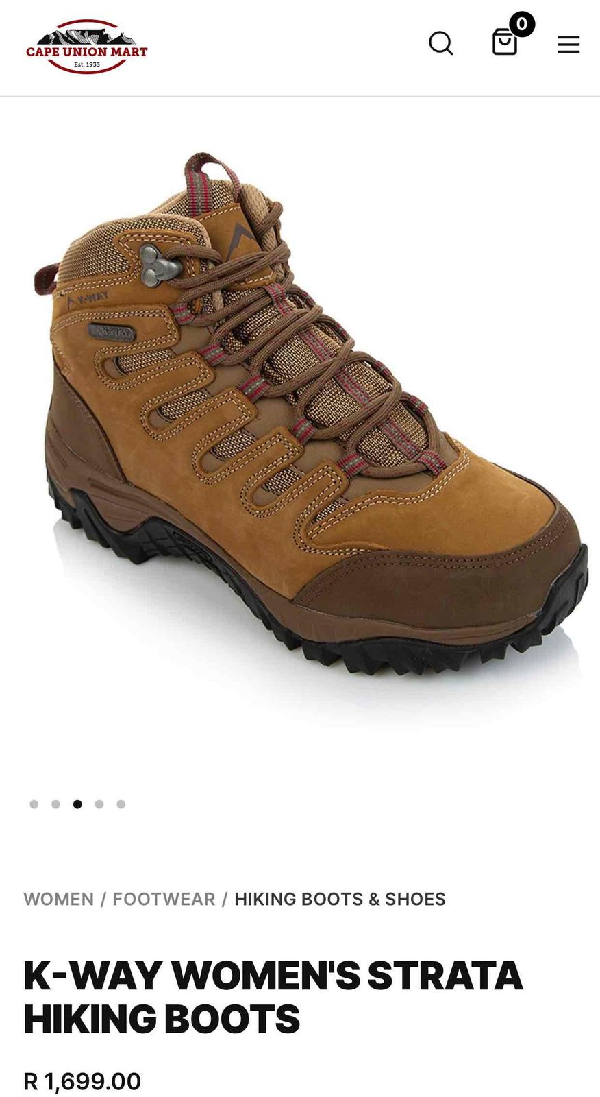 Cape union mart ladies hiking clearance boots