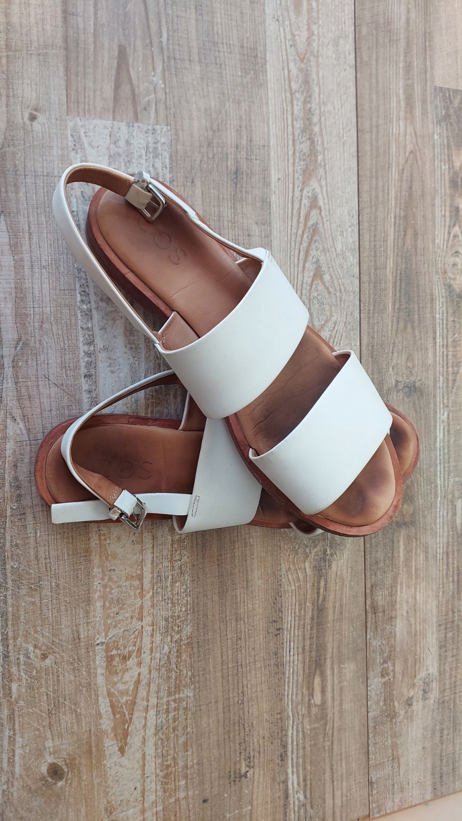 Cos white online sandals