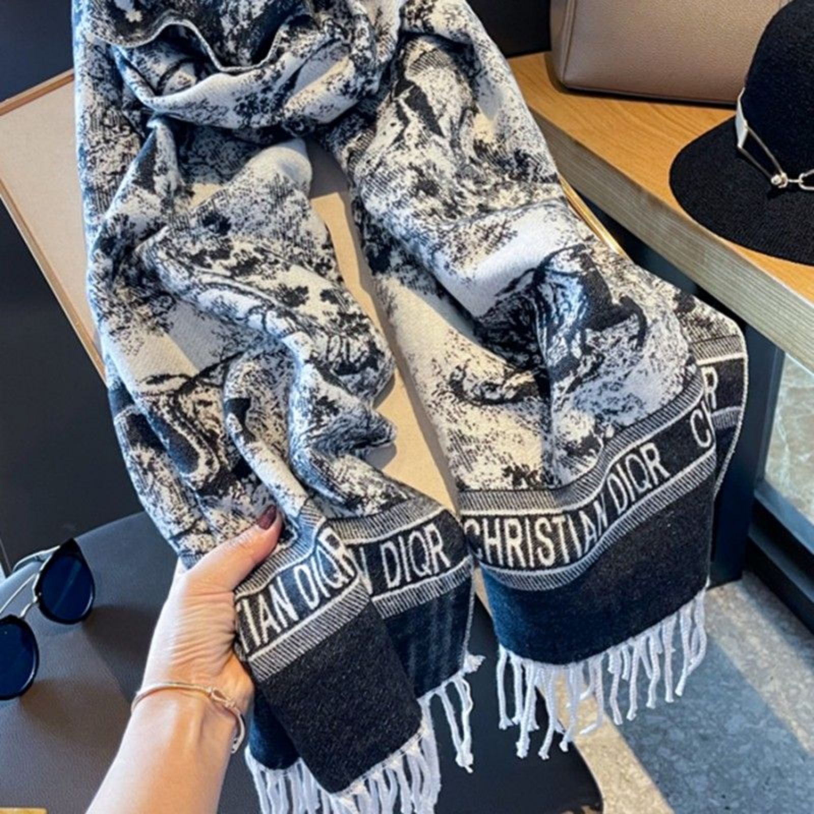 christian dior shawl