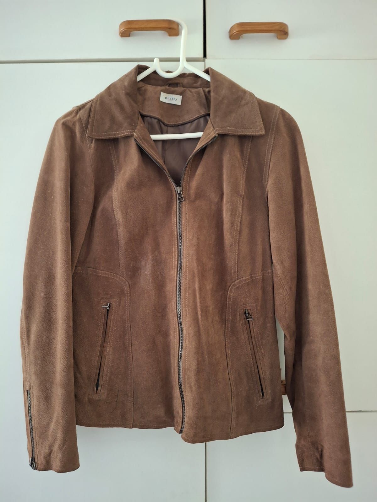 Women | Poetry genuine suede leather jacket wit | YAGA