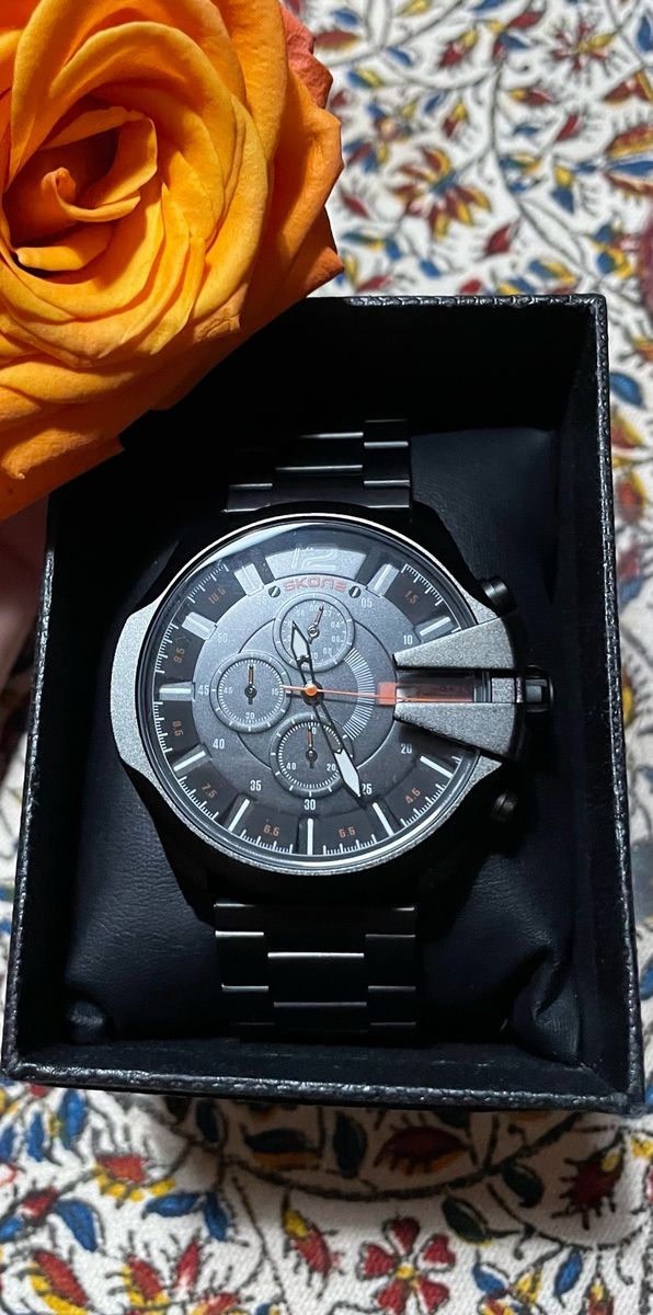 Men Skone Boston Chrono Mens Watch Black. Yaga SA