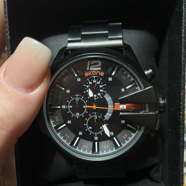 Men Skone Boston Chrono Mens Watch Black. Yaga SA