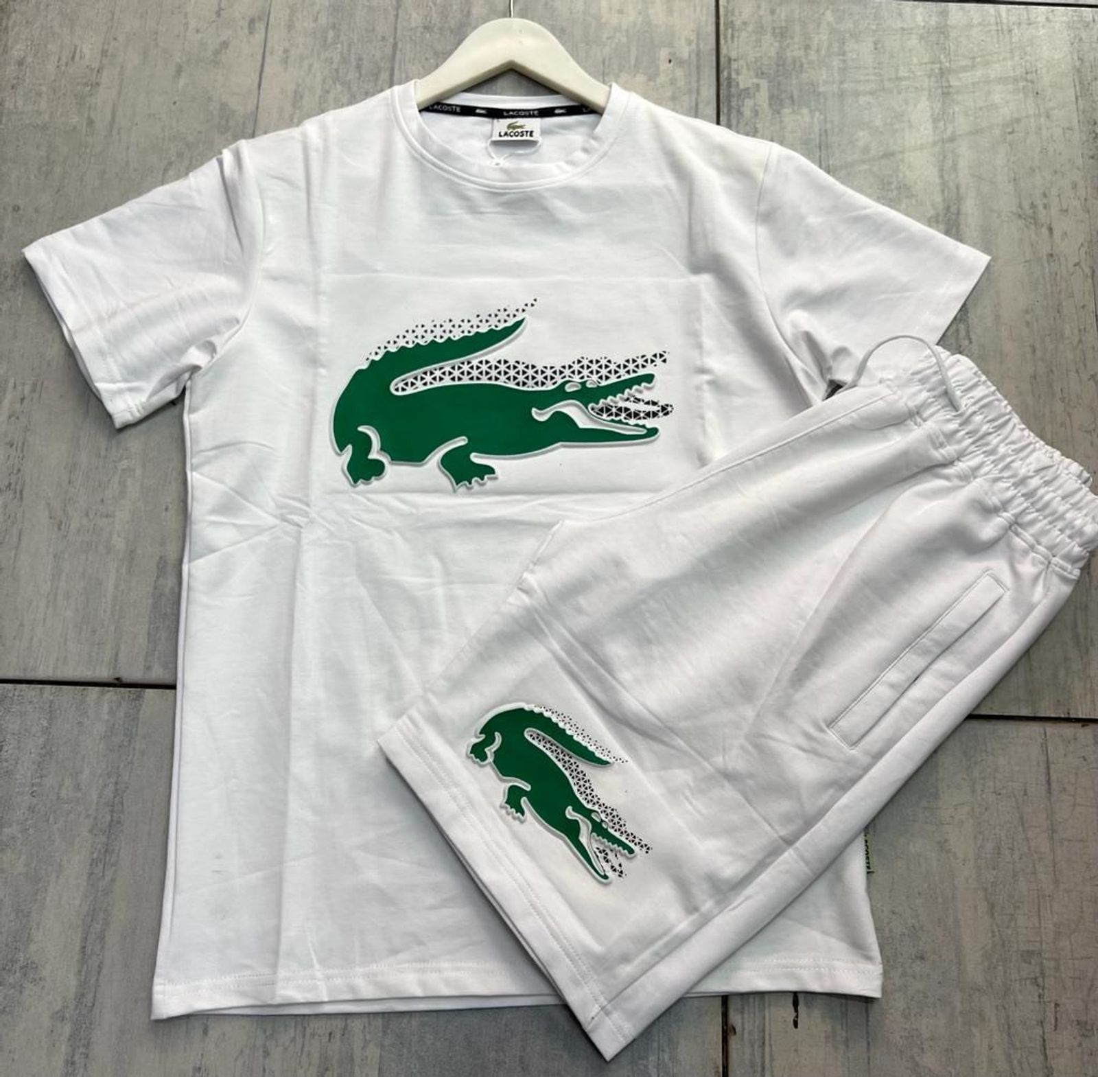 lacoste shirt and shorts