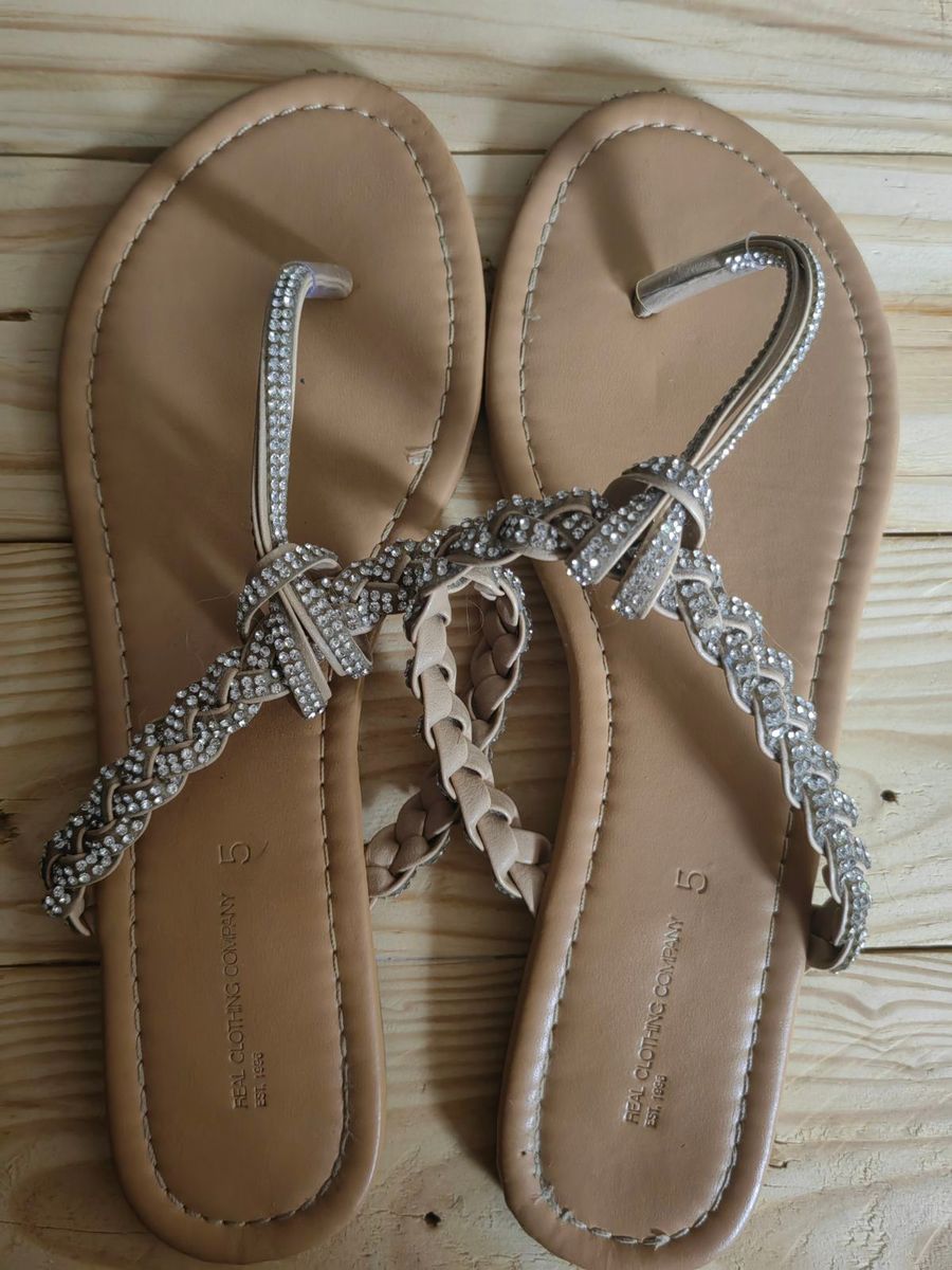 Women Sandals nude with silver rhinestones Yaga SA