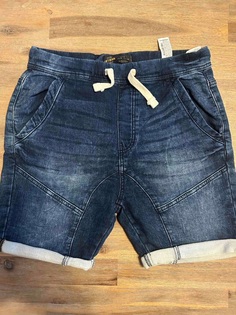 Zara denim sale shorts mens