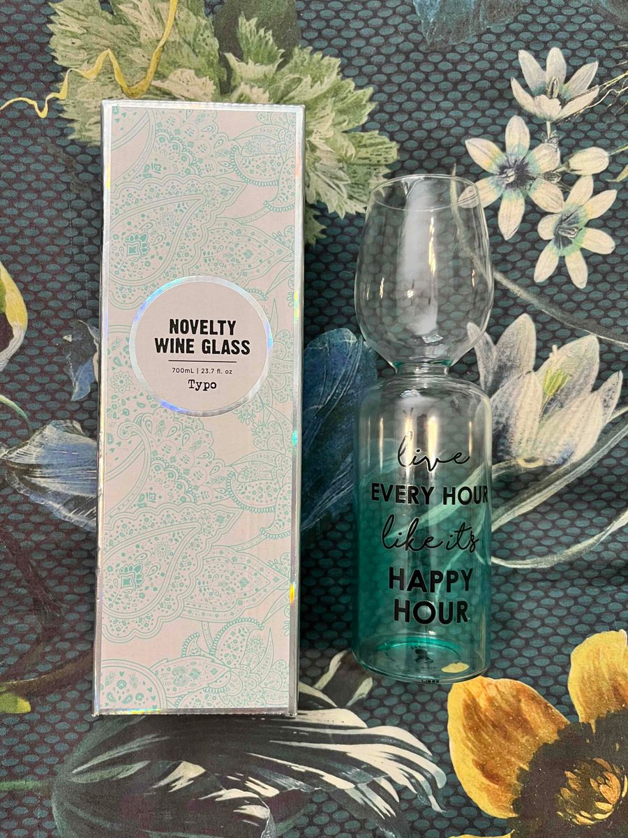 Typo wine discount glass