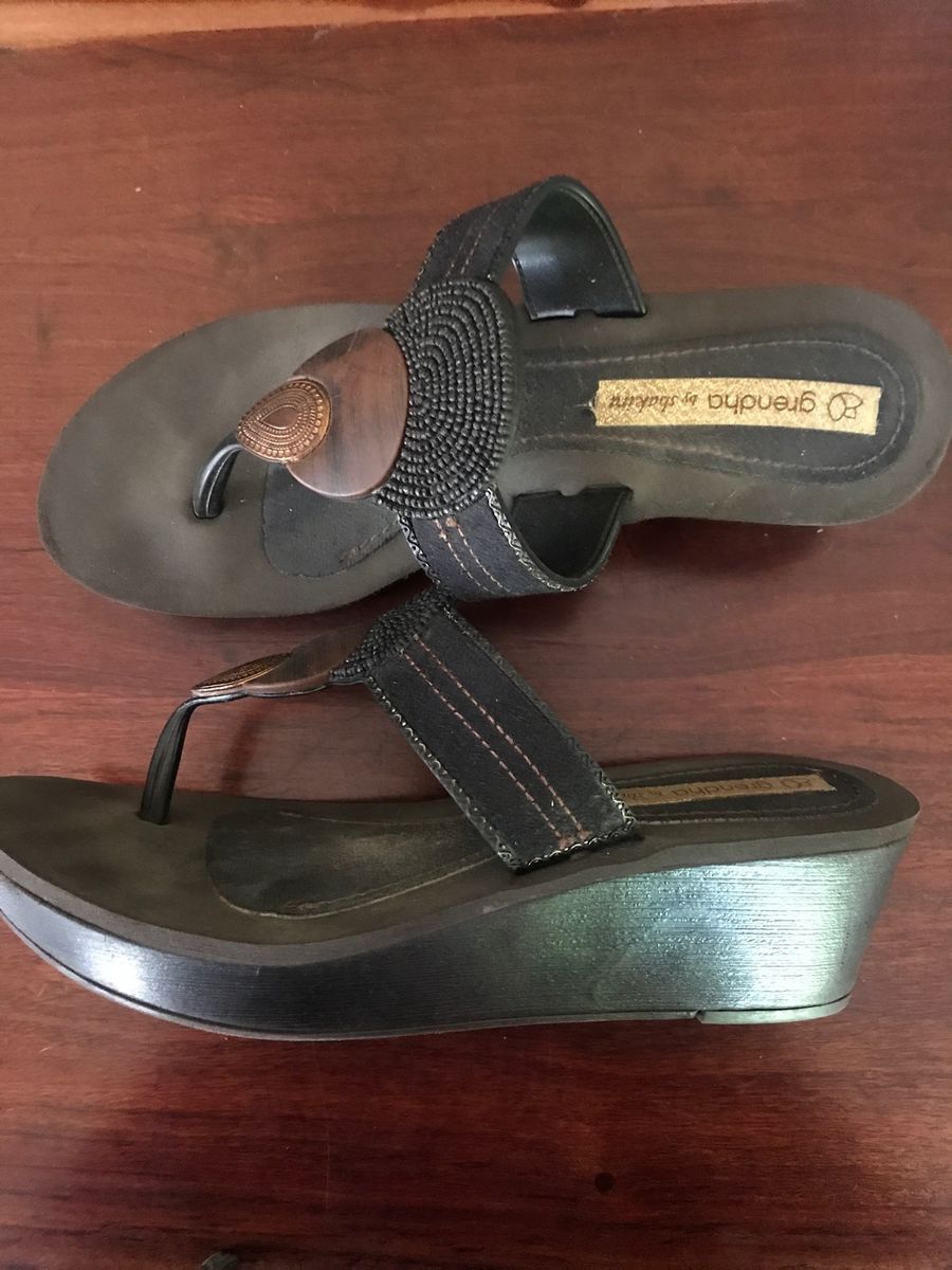 Women Grendha wedge sandal. Worn but still in Yaga SA