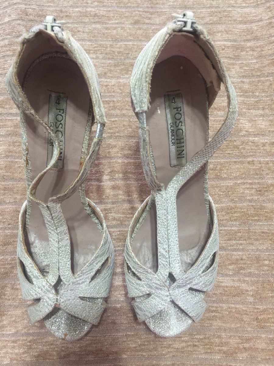 Women Silver net Foschini heels size 4. Retai Yaga SA