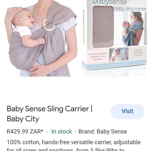 Baby sales sense sling