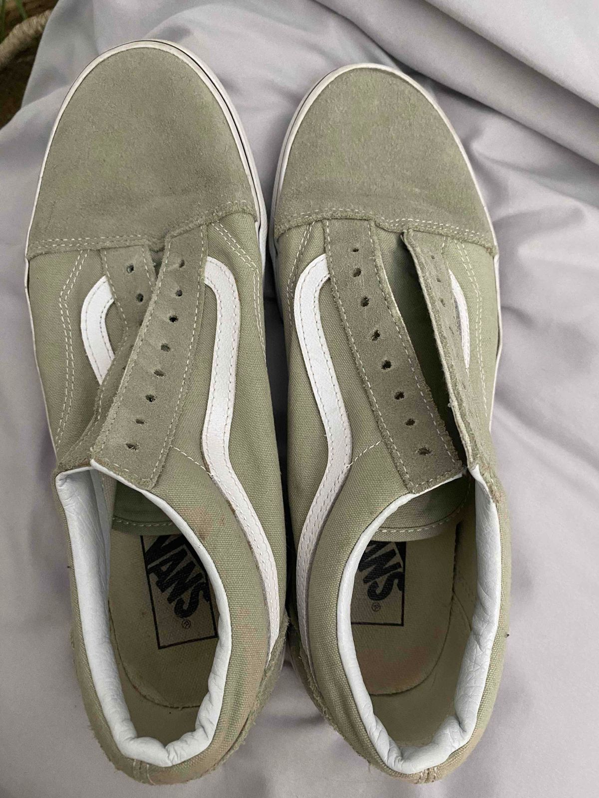 Womens olive hot sale green vans