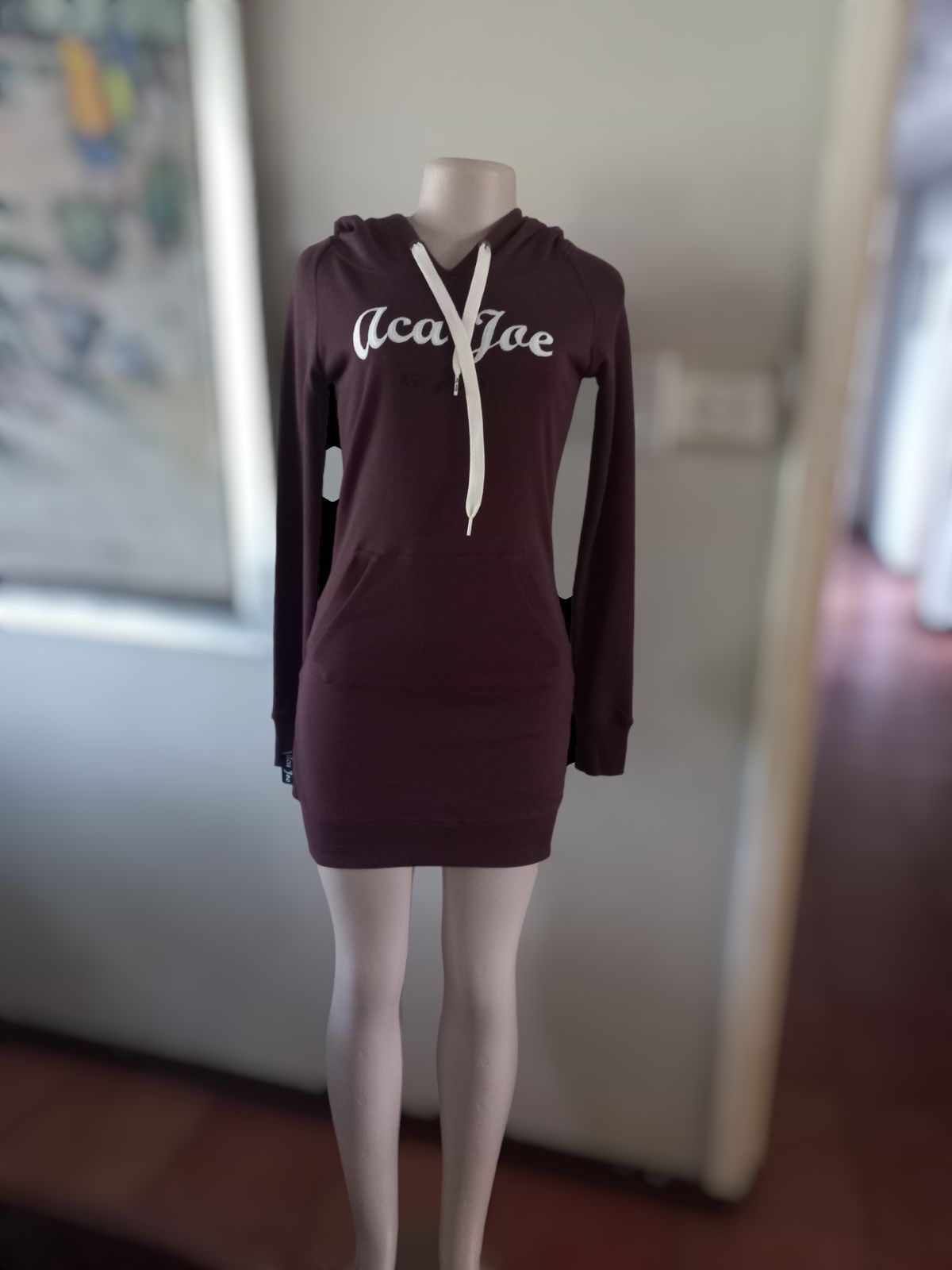 Women | ACA JOE. Cotton Dress with Hoodie. Pouc | YAGA