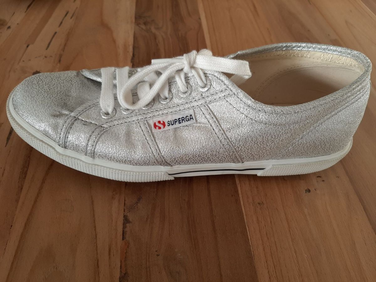 Superga 2025 silver shoes