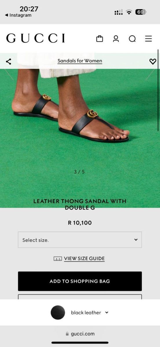 Leather 2025 thong sandal