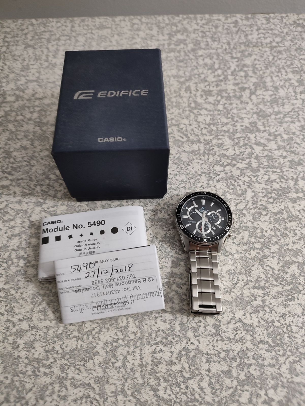 Casio edifice clearance module no 5490