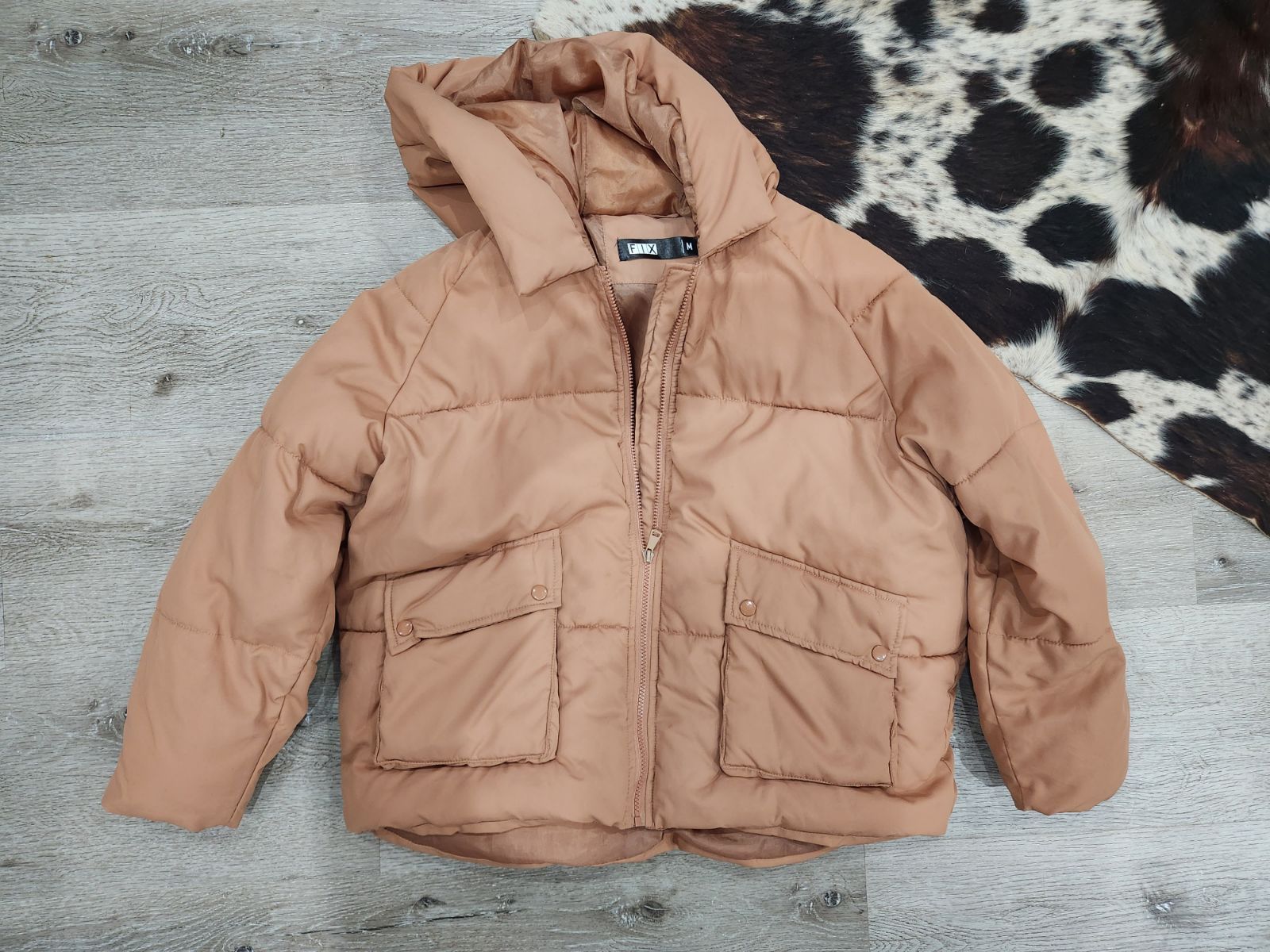 Missguided cheap mocha puffer