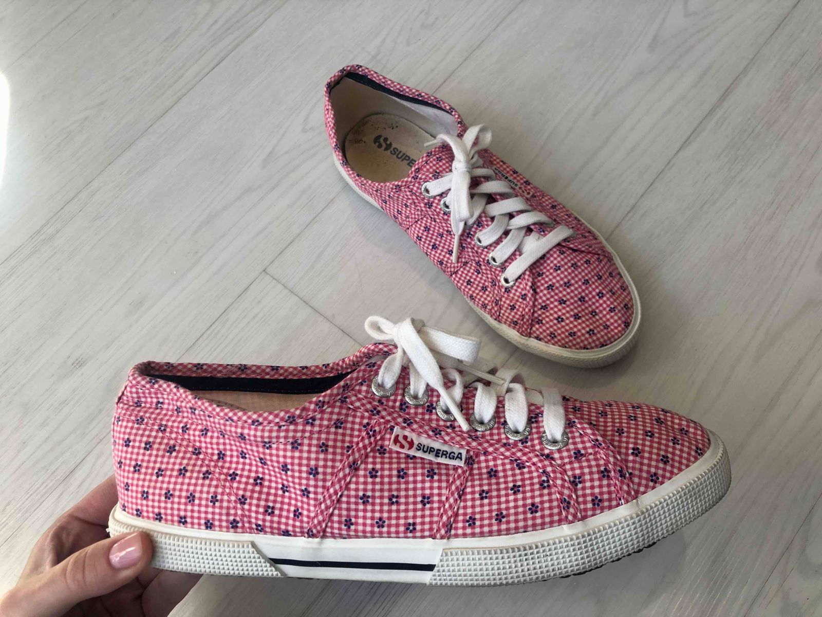 Superga best sale gingham sneakers