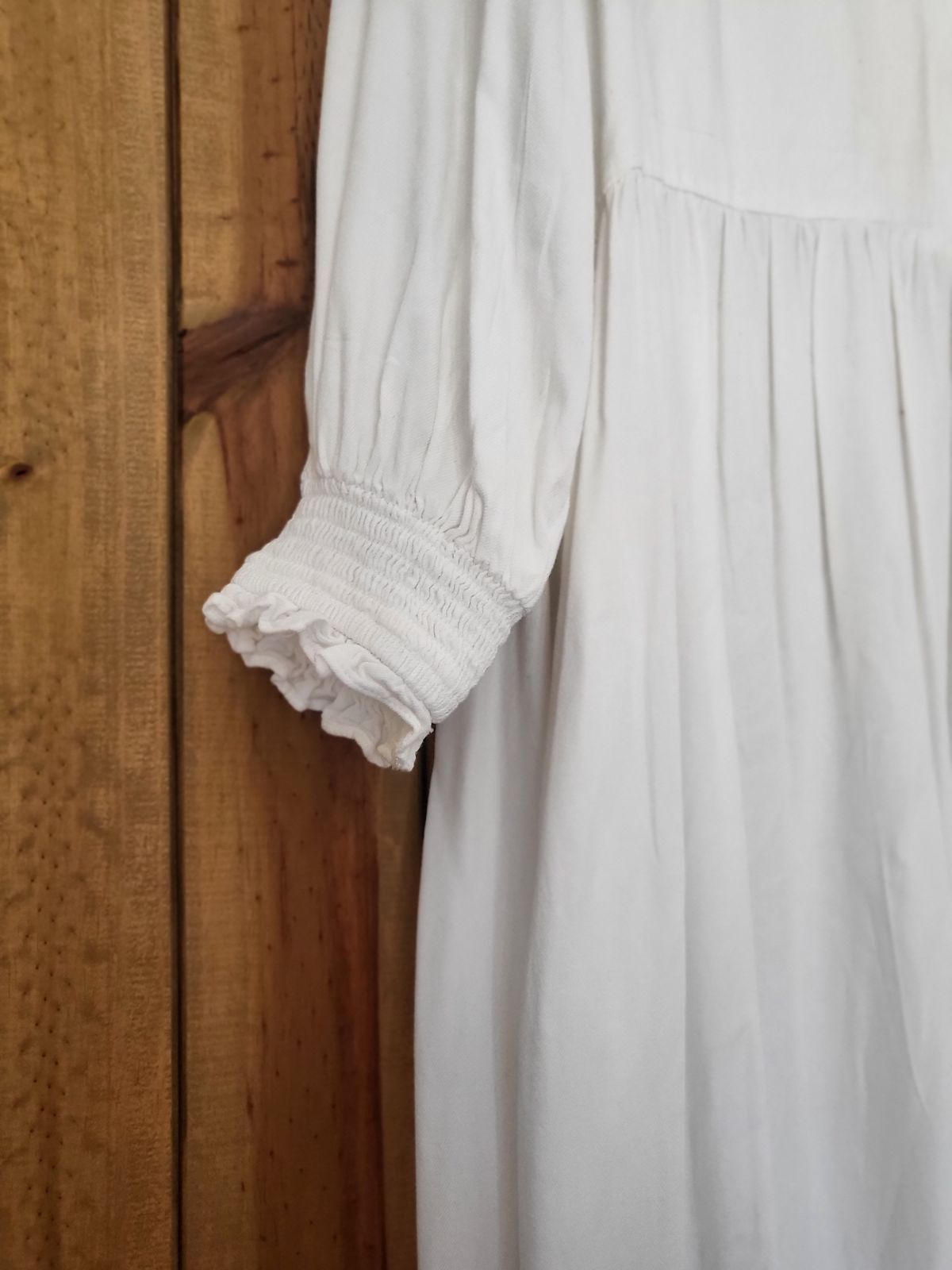 Women | Earth addict cool milk linen dress with | YAGA
