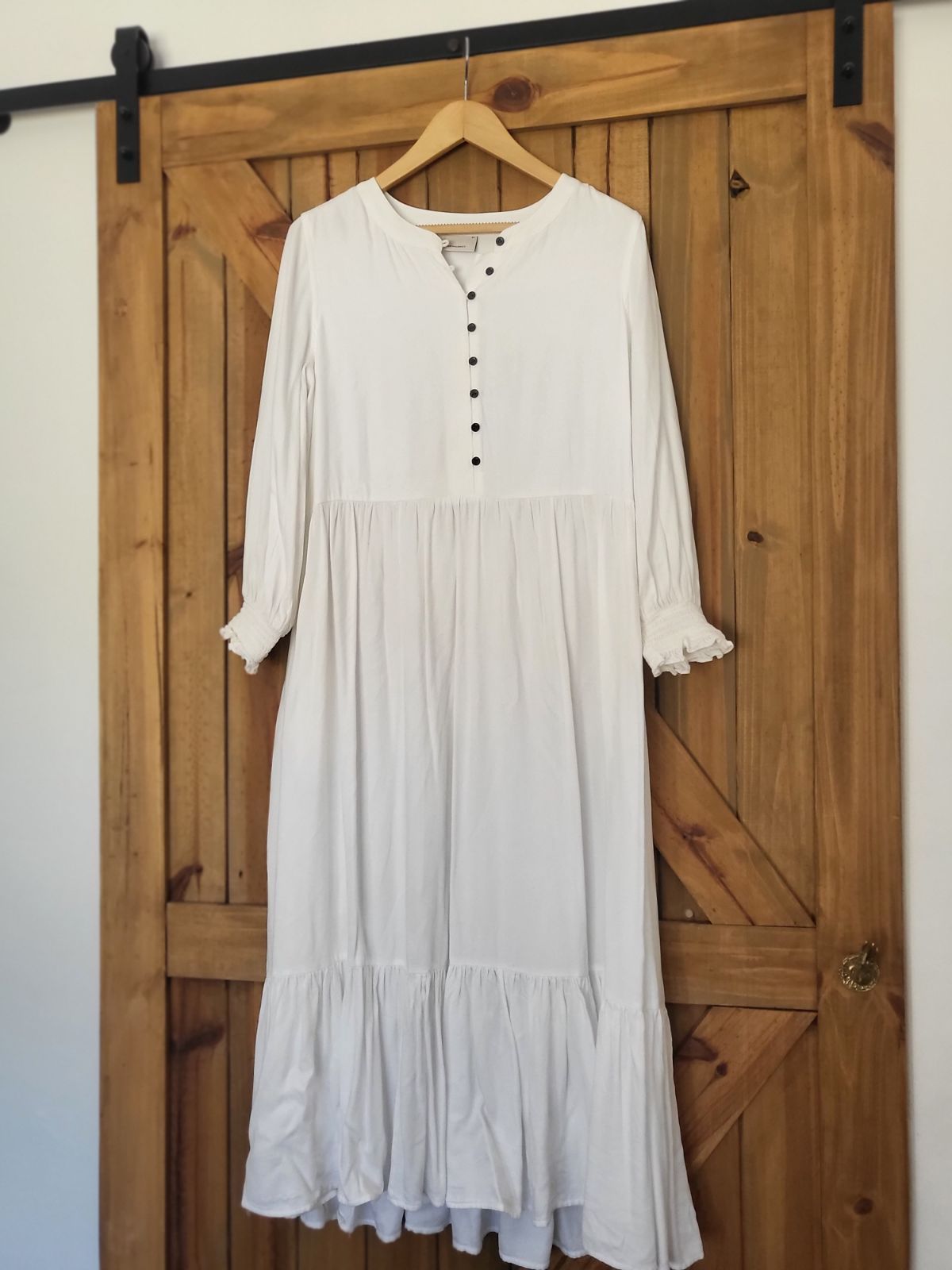 Women | Earth addict cool milk linen dress with | YAGA