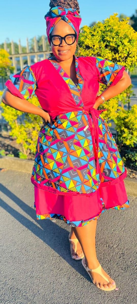 Traditional wrap dress pinafore style size 36 38 cerise pink