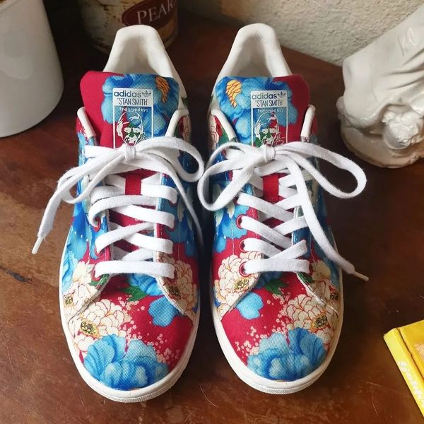 Adidas stan smith women flower outlet