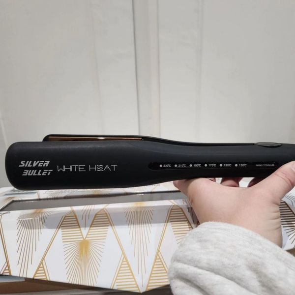 Silver bullet white sales heat flat iron