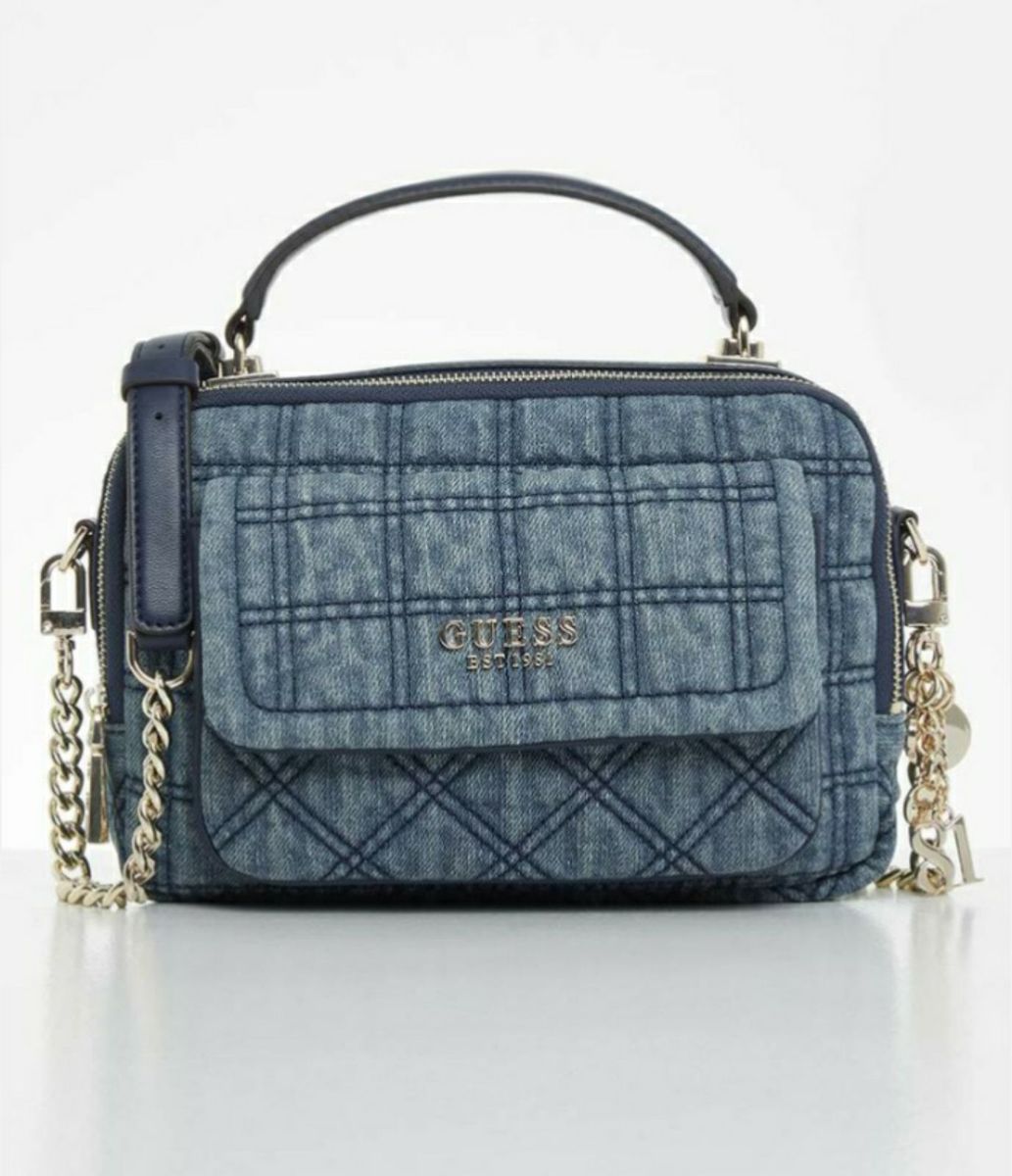 Women Guess Kamina Lunchbox Bag In Denim. B Yaga SA