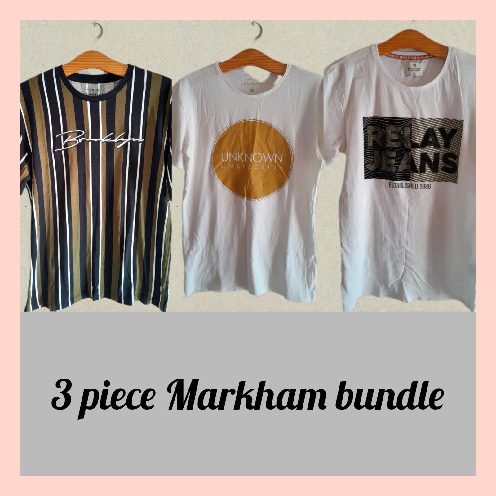 Men 3 pack Markham tshirts Good conditi Yaga SA