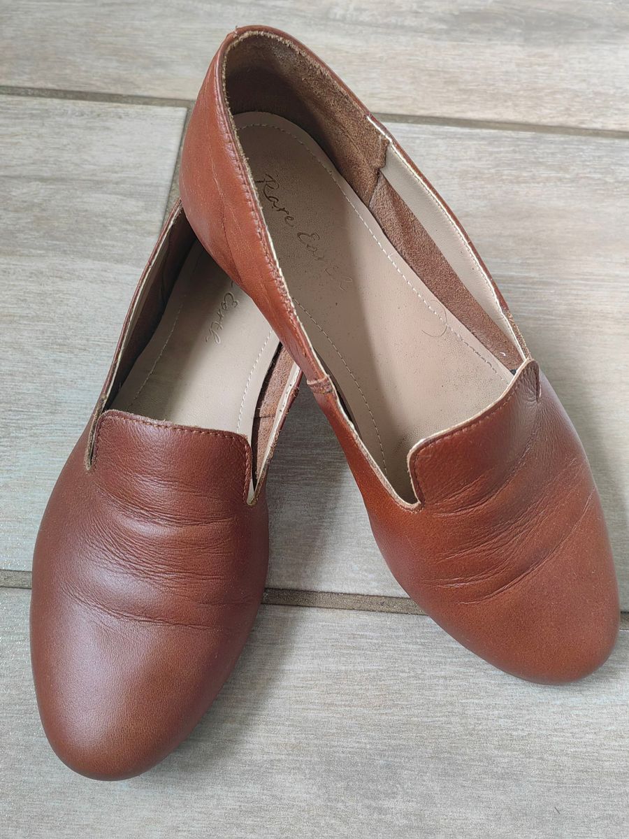 Women Size 5 genuine leather rare earth shoe Yaga SA